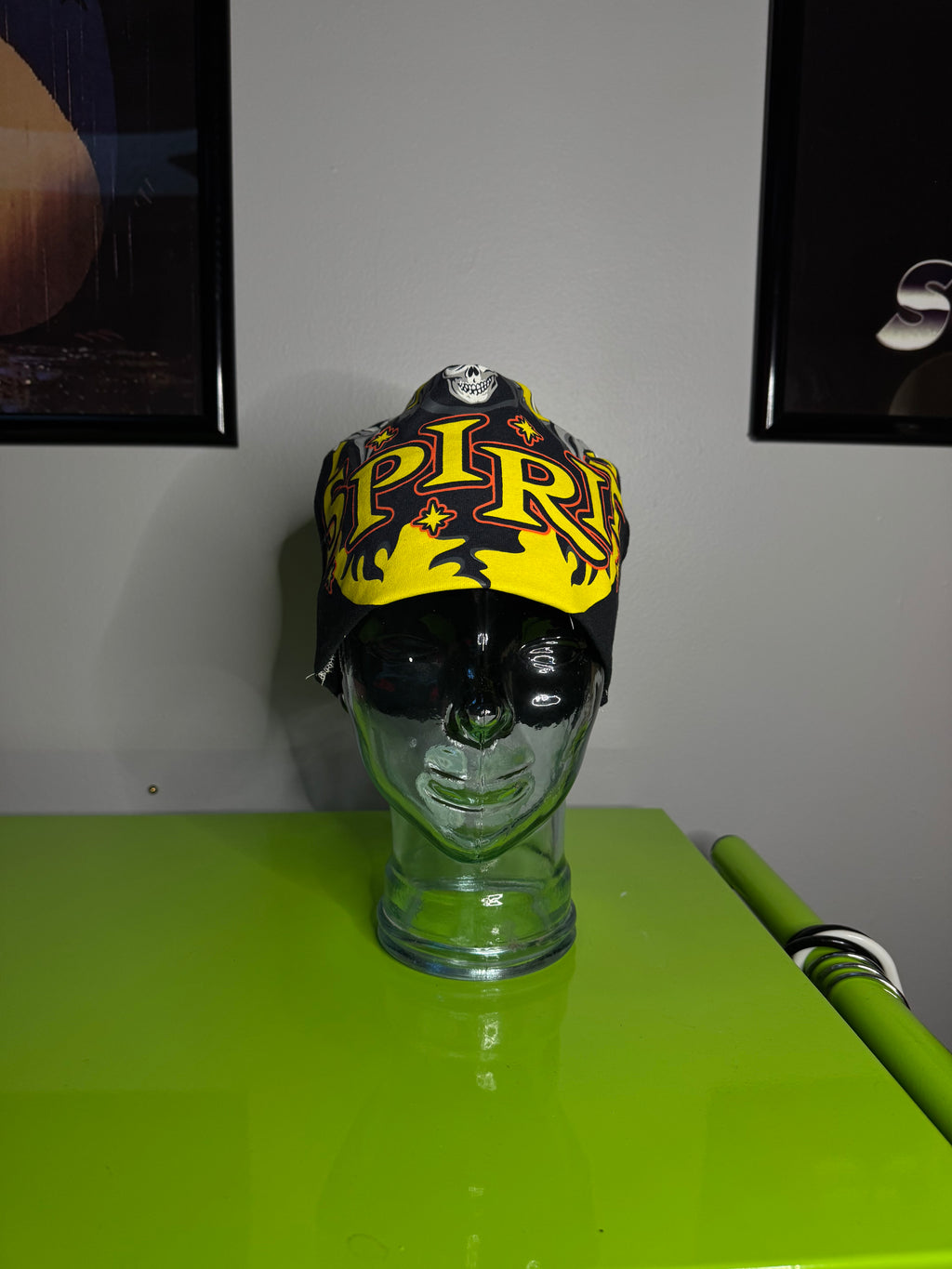 Spirit Halloween logo beanie
