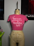 Horror & Matcha Pink Crop Top