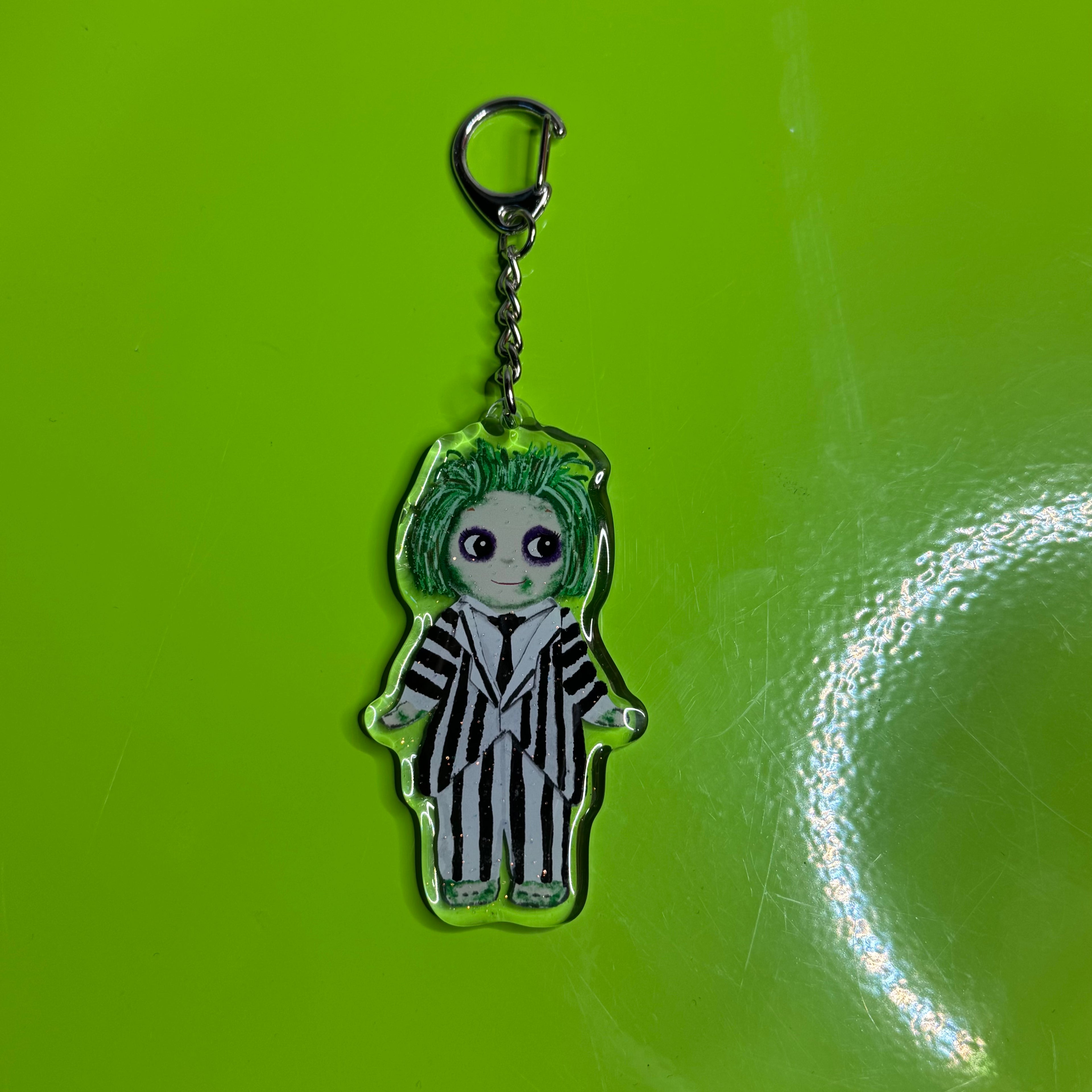 Beetlejuice keychain